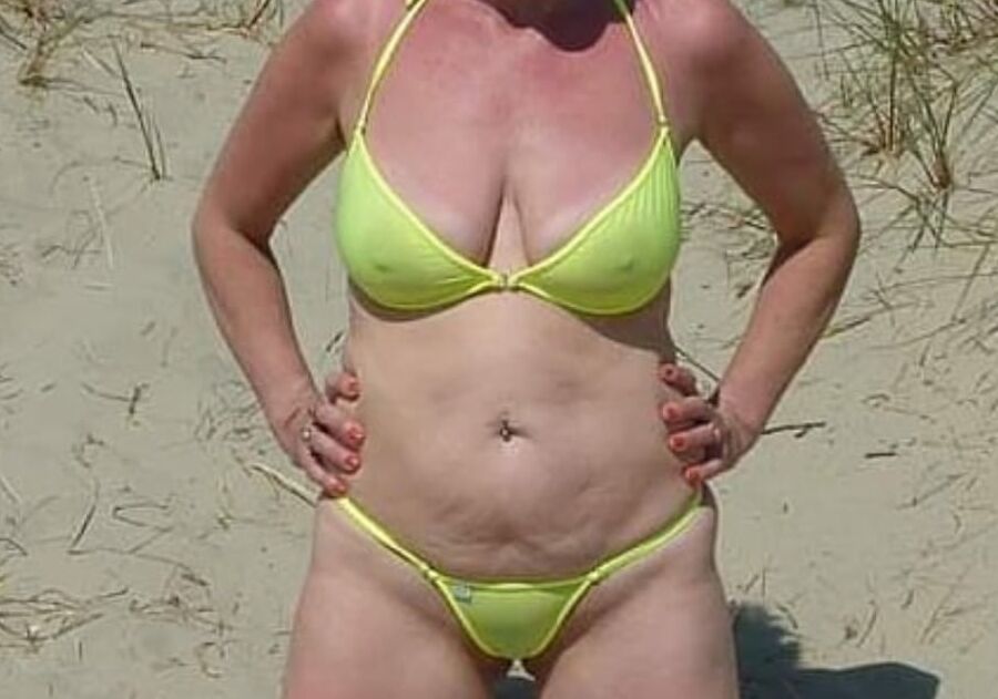 wife on the beach