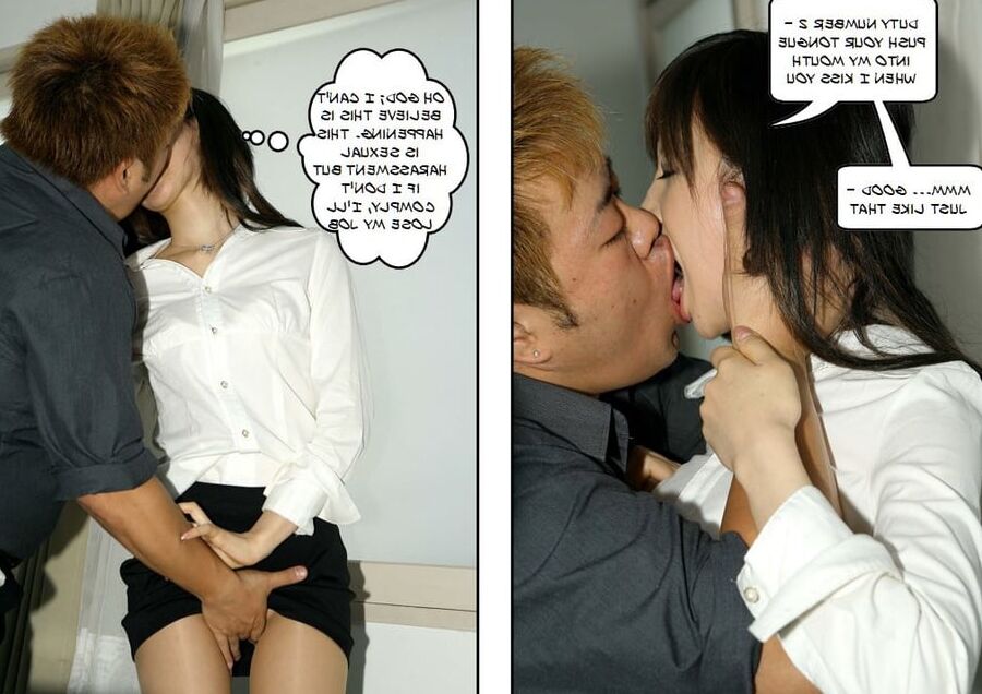 Japanese wife&;s first day on the job