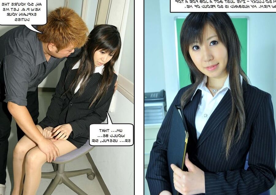 Japanese wife&;s first day on the job