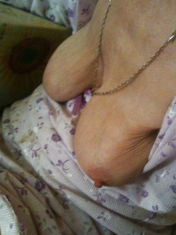 Old granny big boobs