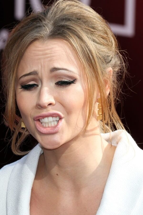 Kimberly Walsh pulling lots of cute faces