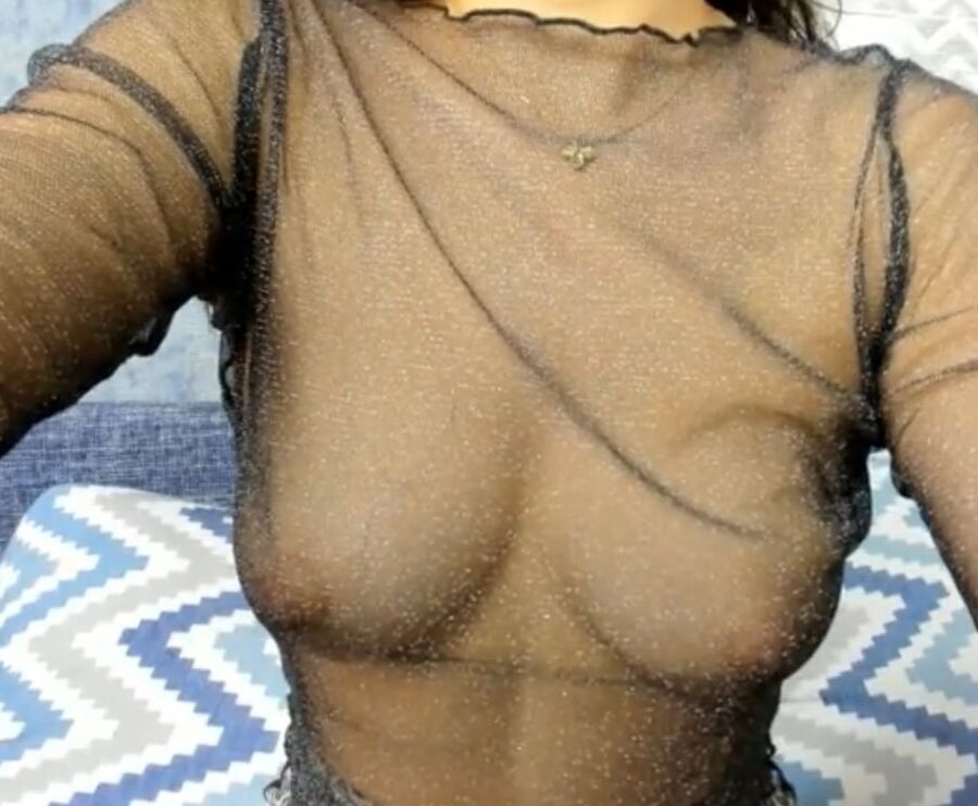See through and down blouse