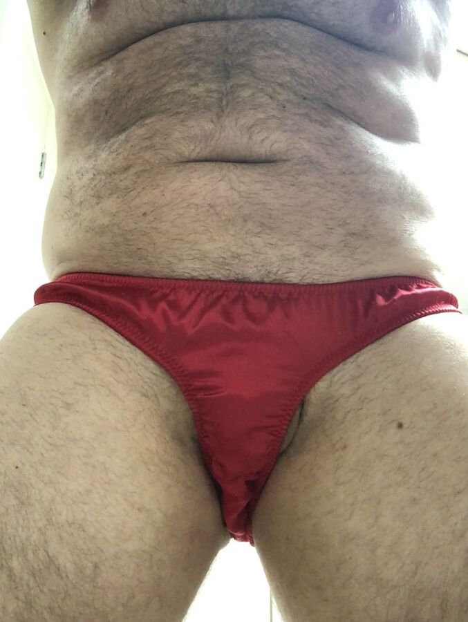 I love wearing my wifes sexy panties
