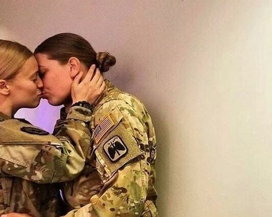 Military lesbian love