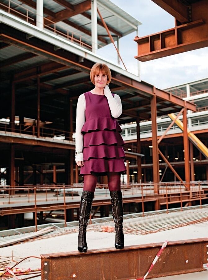 Female Celebrity Boots &amp; Leather - Mary Portas