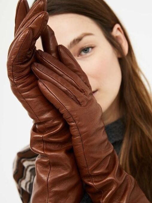 Brown Leather Gloves - by Redbull