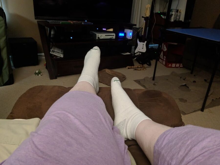 My white ankle socks