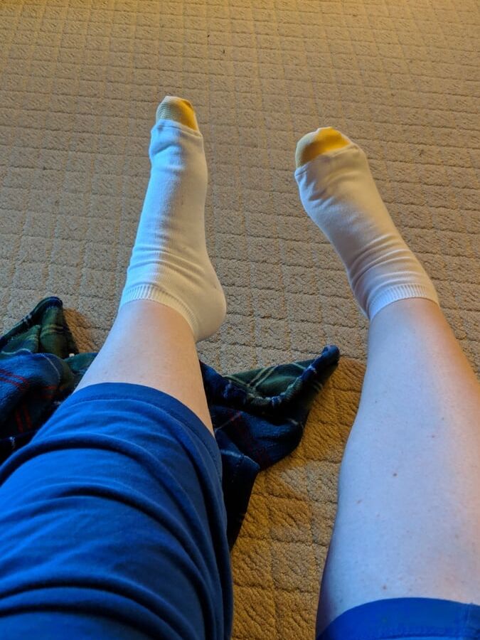 My white ankle socks