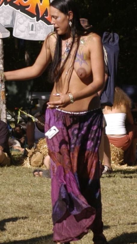 Sexy Floppy Tit Native American MILF At Festival
