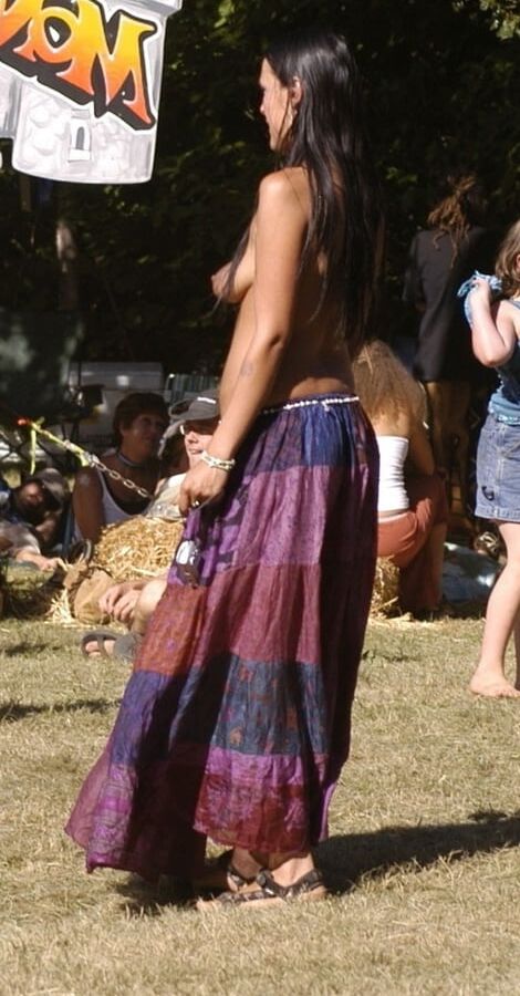 Sexy Floppy Tit Native American MILF At Festival