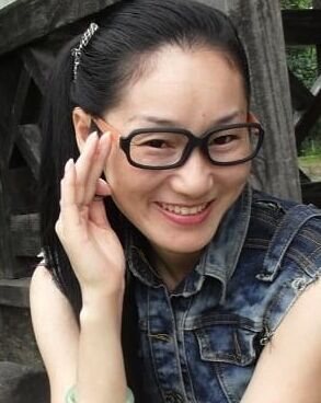 Asia girl with glasses