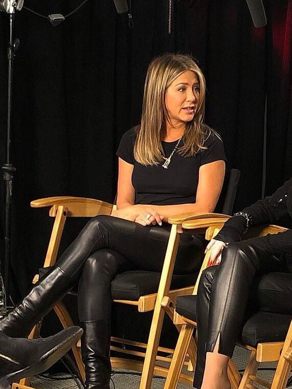 Female Celebrity Boots &amp; Leather - Jennifer Aniston