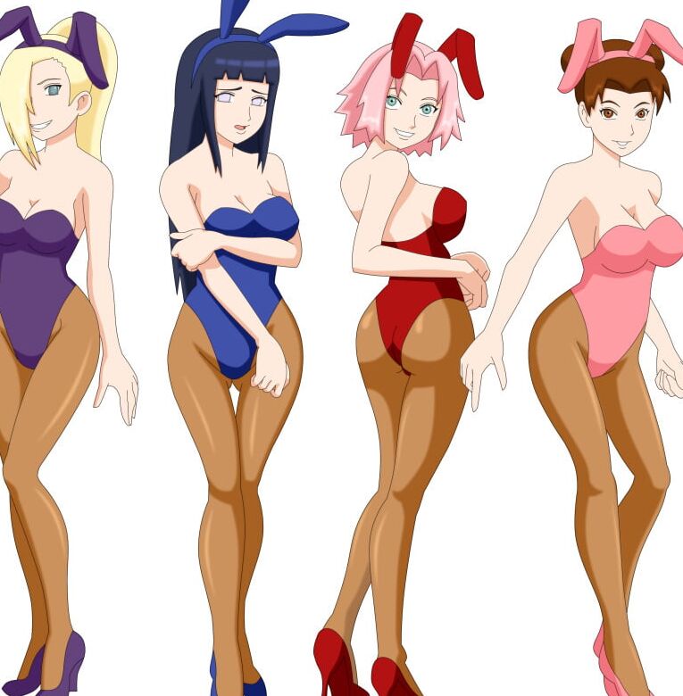 Naughty anime girls .