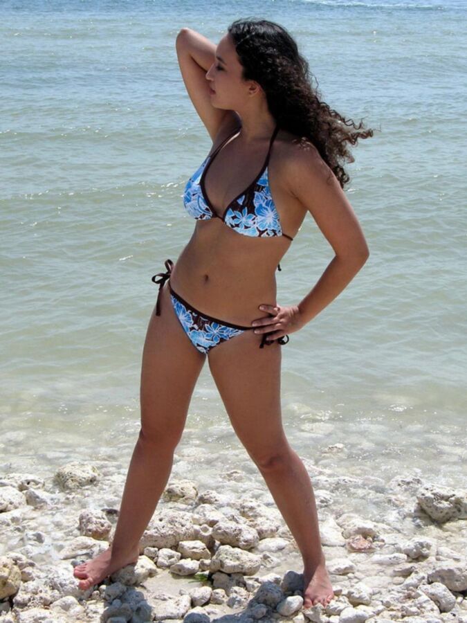 Slutty Greek Girl On The Beach