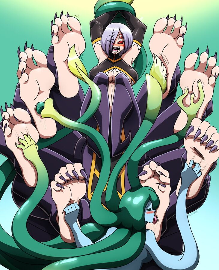Hentai - Multiple legs and feet