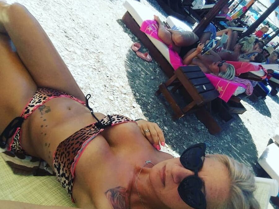 Serbian hot whore blonde milf big natural tits Ana Ciric