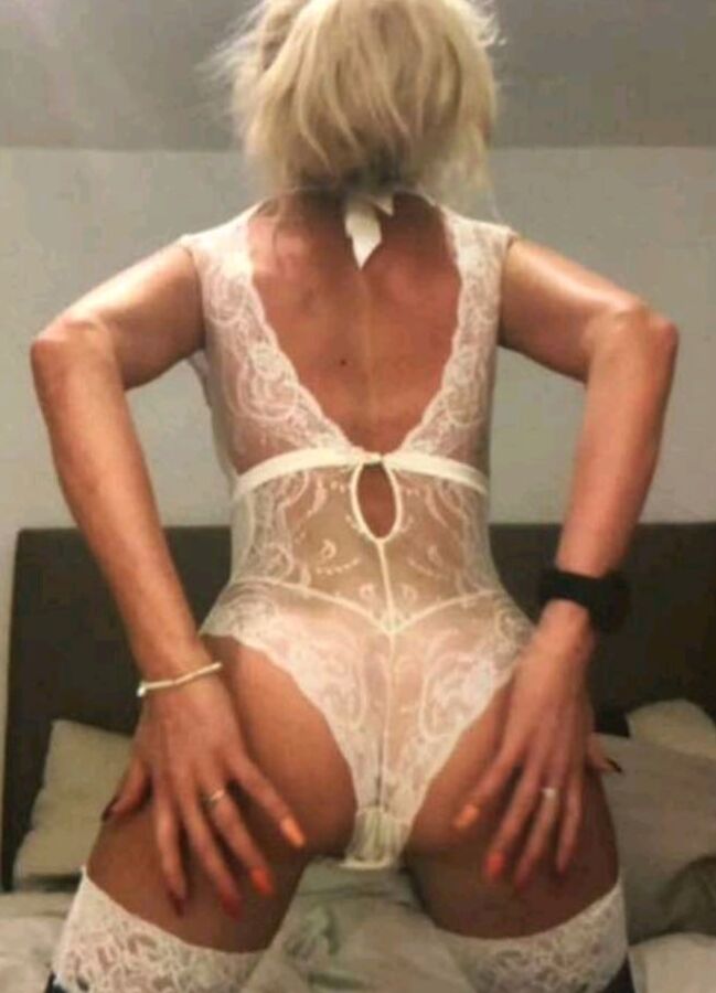 Blonde fake tits
