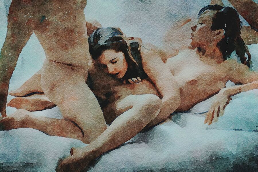 Erotic Digital Watercolor