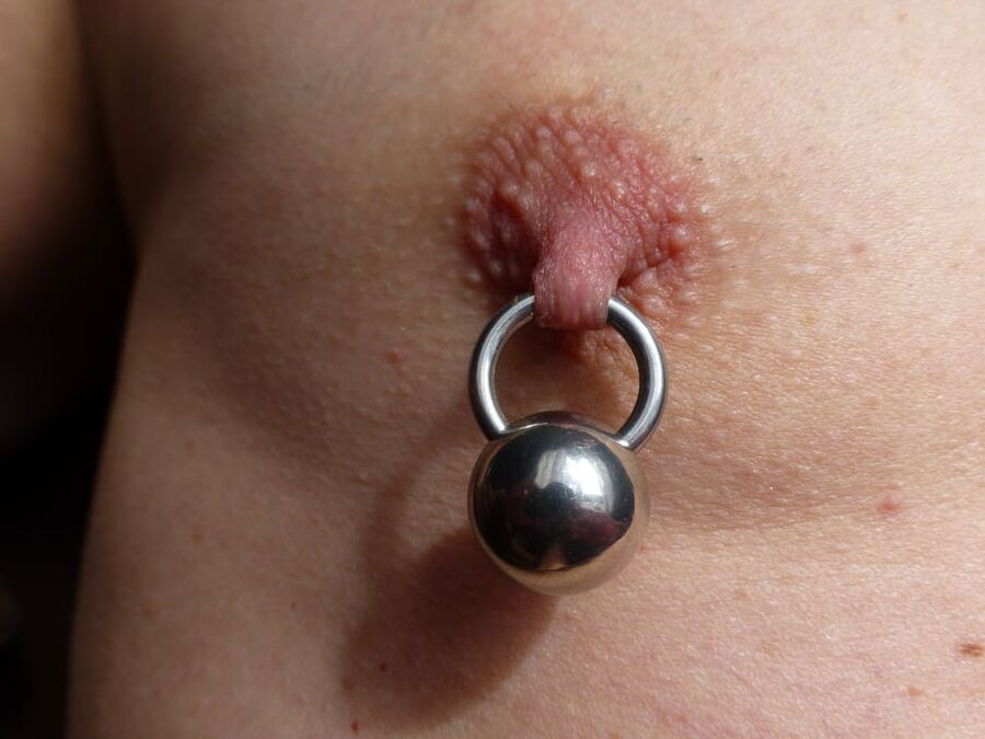 Nipple Piercing with Big Ball