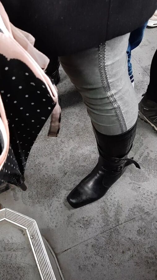 Boots in tram