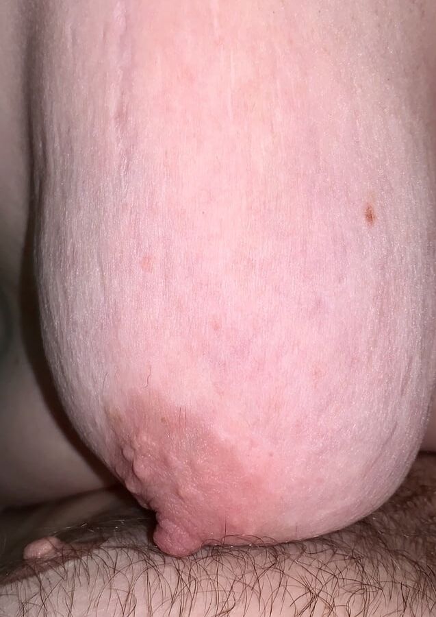 Mature wife saggy tits!!