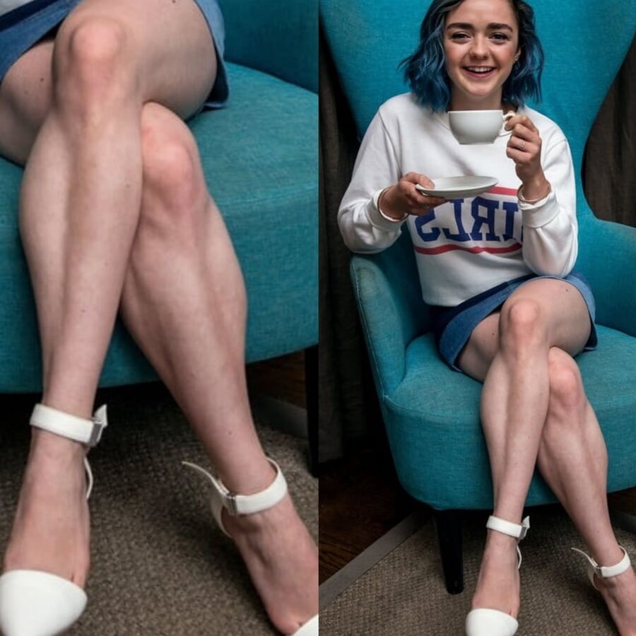 Famous pretty legs in sexy feetwear