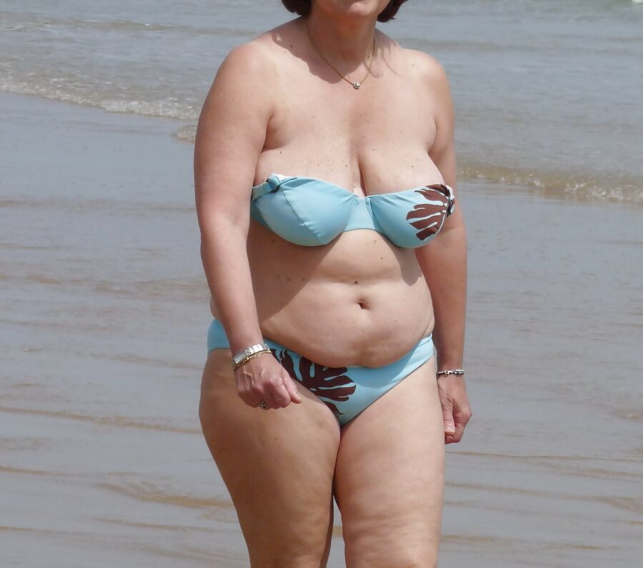 Huge Breasts on the beach