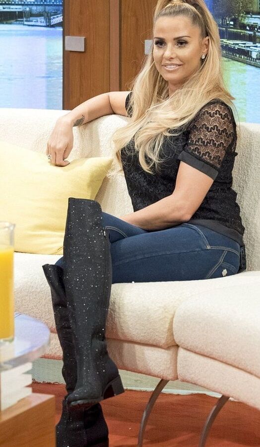 Female Celebrity Boots &amp; Leather - Katie Price