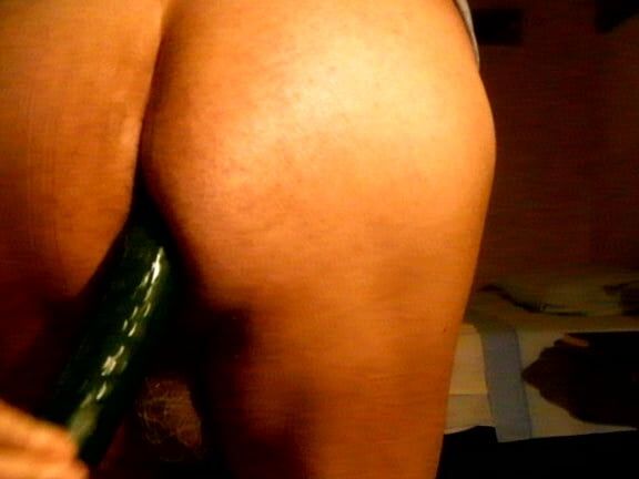 Cucumber in the ass...