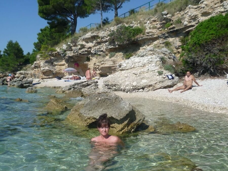 Nudist Milf on Holiday Beach in Croatia