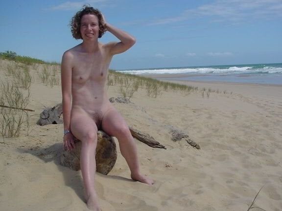 Happy Nudist Couple Naked on the Fkk Beach