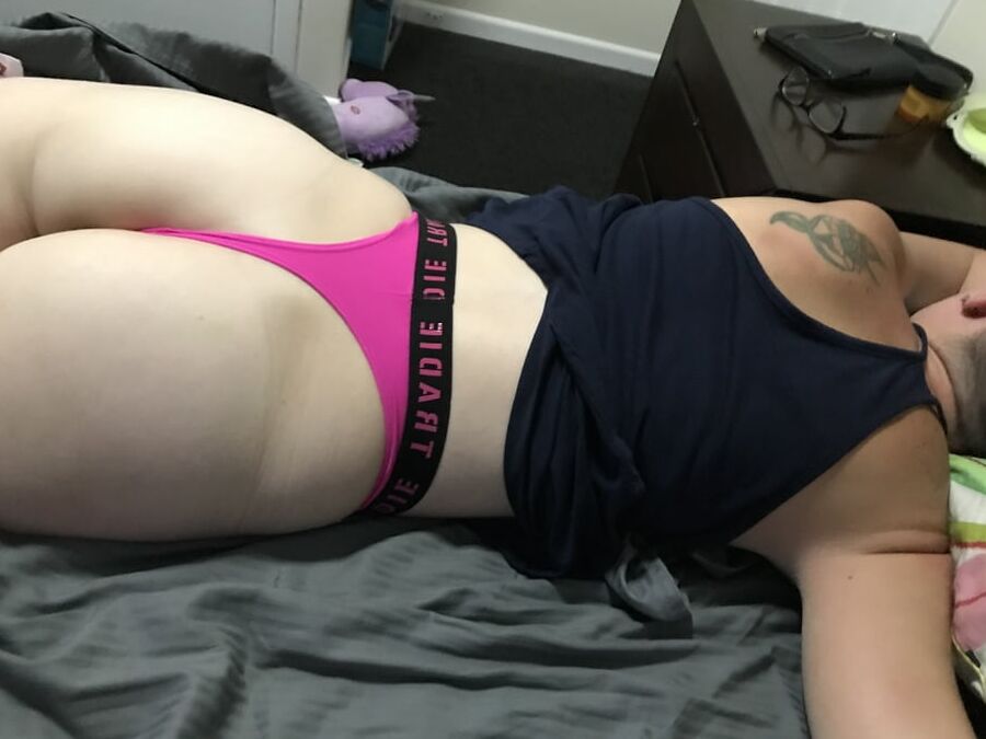 Wife in Pink Tradie Thong
