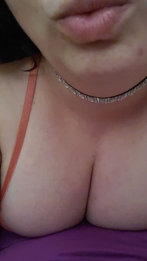 Bored housewife milf with nipple clamps and gag