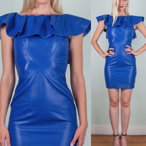 Blue Leather Dress - by Redbull