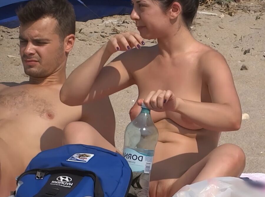 Nudist Couple naked on the Fkk Beach