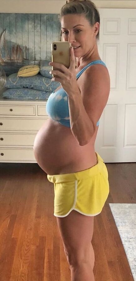 Hot fit MILF Callie is pregnant