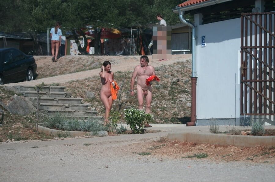 Naked Nudists and Voyeur in Fkk Resort