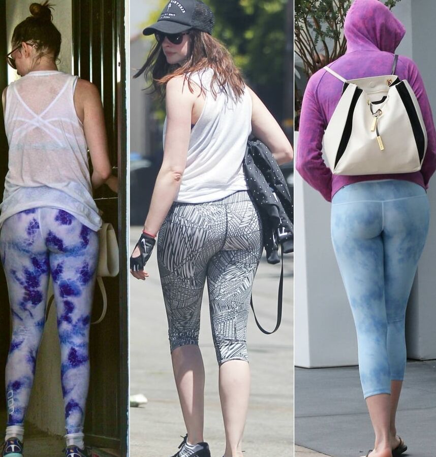 Celebrity asses in leggings &amp; yoga pants , celeb butts