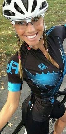 Women in cycling gear