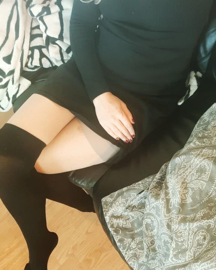 Nylon on my sexy legs