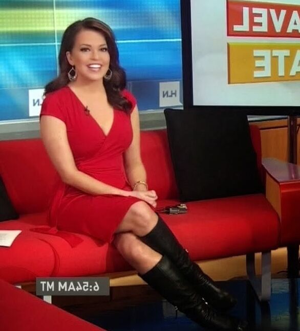 Female Celebrity Boots &amp; Leather - Robin Meade