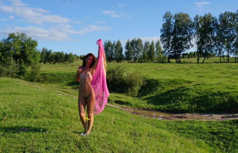 Hill and Pink Shawl