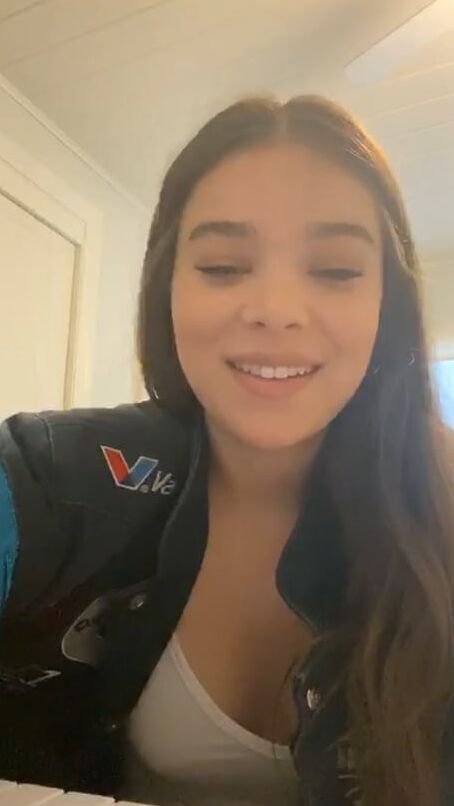 Sexy Hailee - Braless and see-thru top
