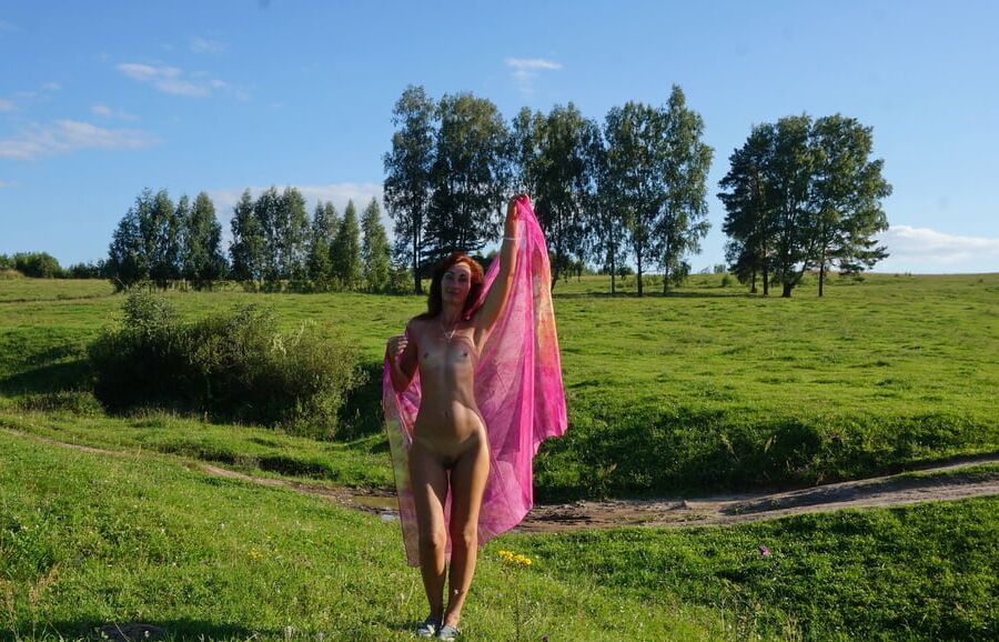 Hill and Pink Shawl