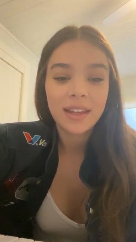 Sexy Hailee - Braless and see-thru top