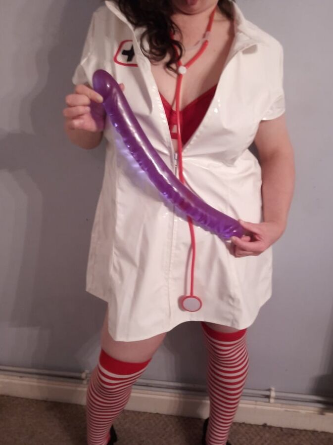 naughty nurse and her new toy