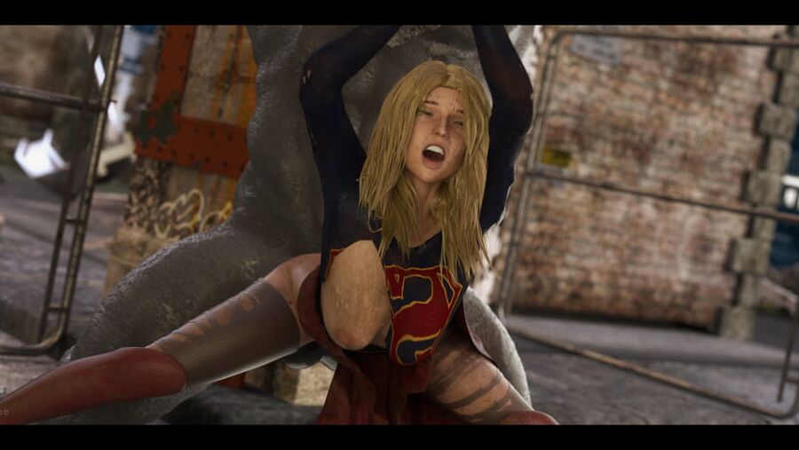 Supergirl Dominated by monster