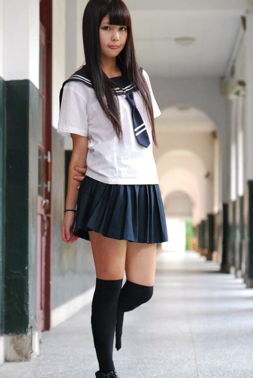 Amputee Asian Schoolgirl