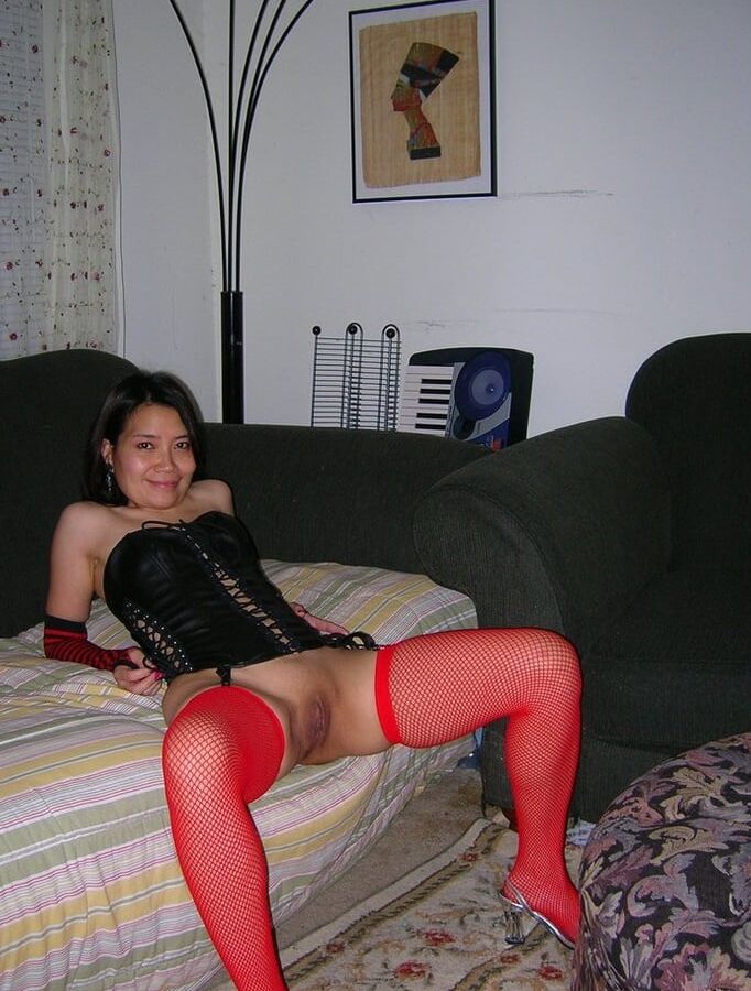 Asian in red