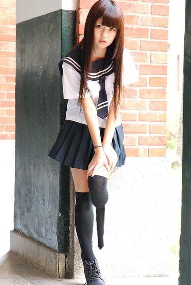 Amputee Asian Schoolgirl